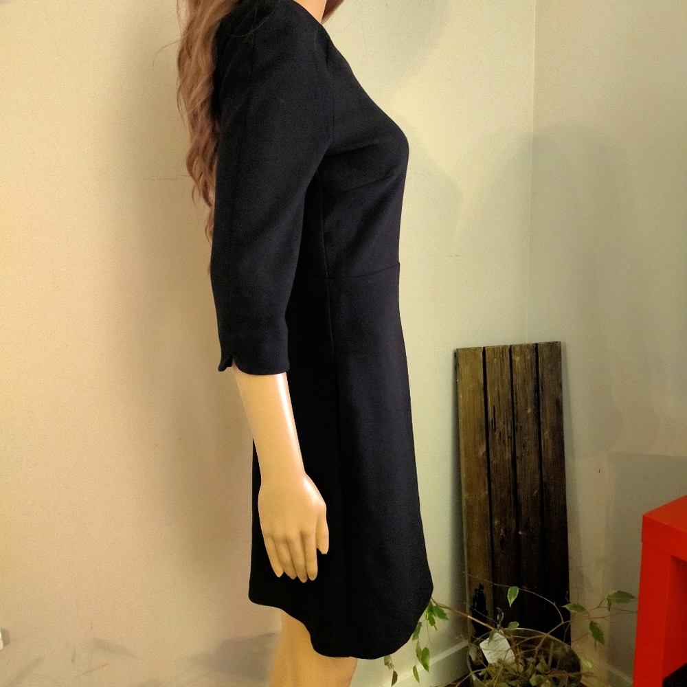 Zara Trf Collection Black Fit and Flare Mini Dress Back Cut Out - Picture 4 of 13